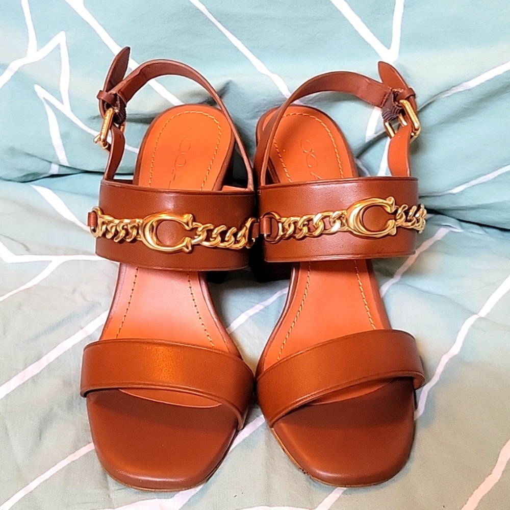 Coach heeled sandals